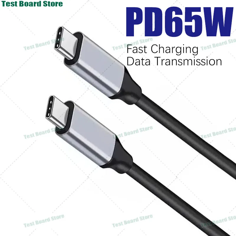 

1Pce 3A USB C Fast Charging Data Cable 4K Type-C to Type-C Video Data Transmission Cable for MacBook, iPad, Dell,Switch