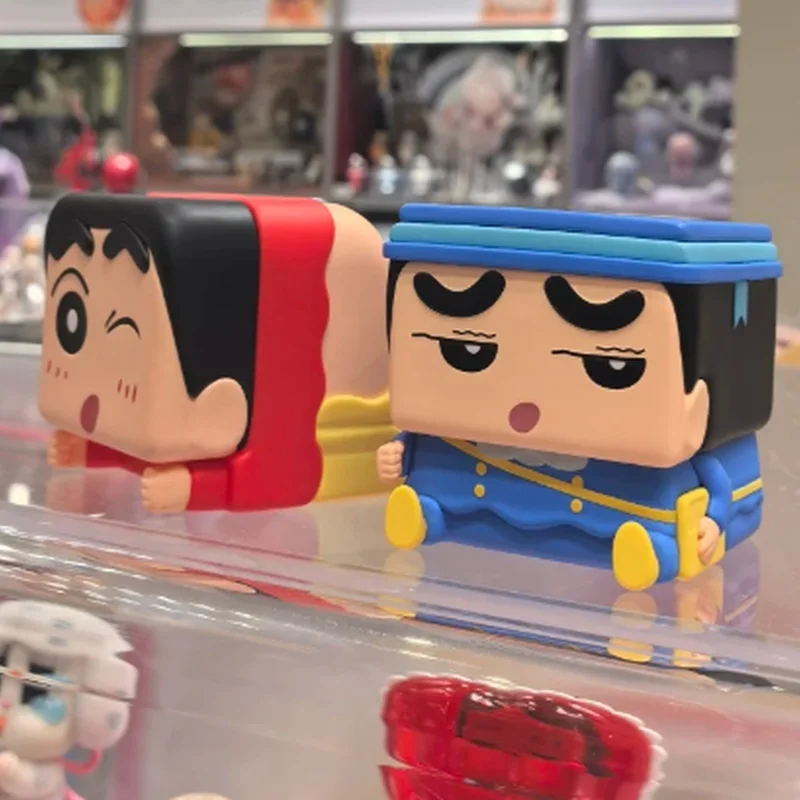 

New Genuine Pop Mart Crayon Shinchan Pop Cube-1 Series Blind Box Cute Anime Figure Surprise Mystery Box Girl Birthday Gift