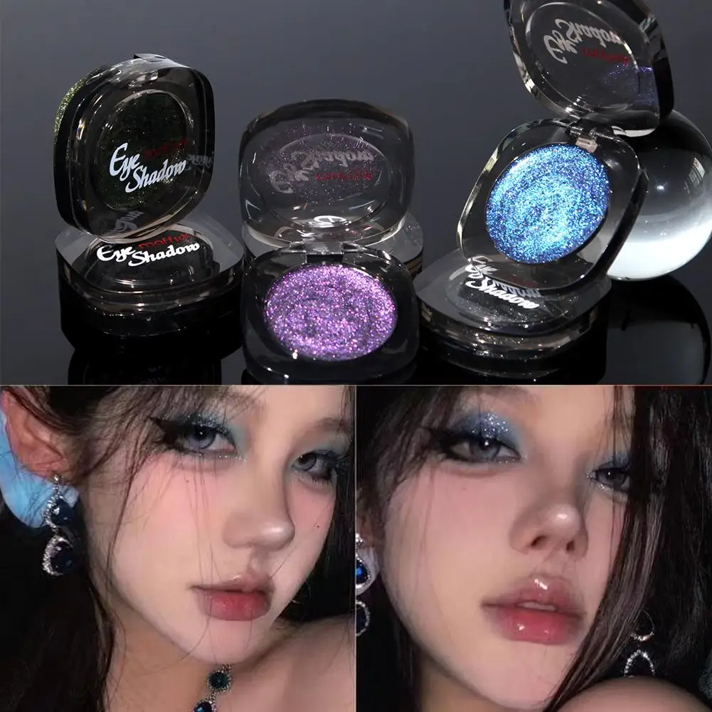 Enkele paarse Starlight oogschaduw Shimmer Smoky Glitter parelmoer glanzende cosmetica make-up markeerstift G1J3