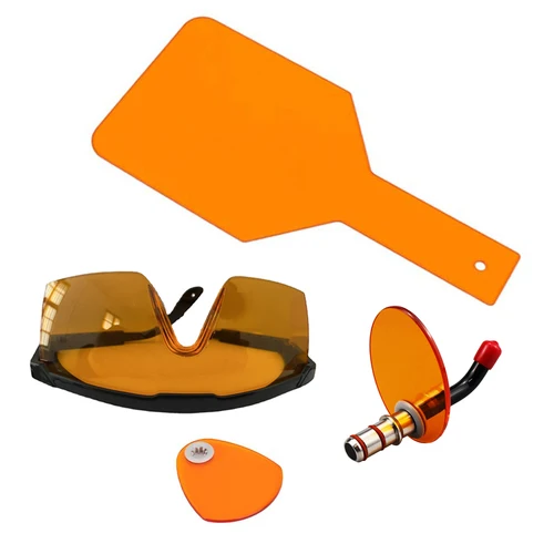 Placa de protección de luz de curado Dental S/L, lámpara de curado LED óptico, tablero de sombra de filtro, capó, luces azules UV para pacientes, bloque de gafas