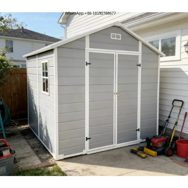 8*8ft Plastic Shed Sheds Storage Outdoor for Home Decor