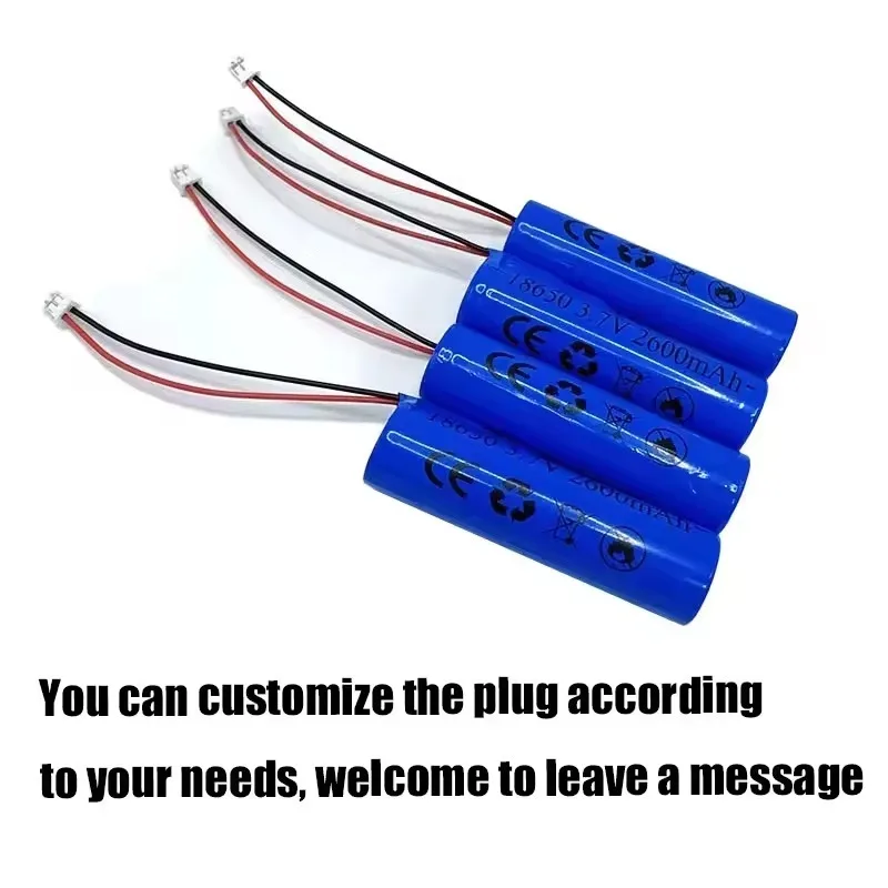 18650 1S1P بطارية ليثيوم 3.7 فولت 2600 مللي أمبير مع 2P-1.25/2.0/2.54 3P SM رابط التوصيل للإضاءة لعبة كهربائية سمّاعات بلوتوث #2