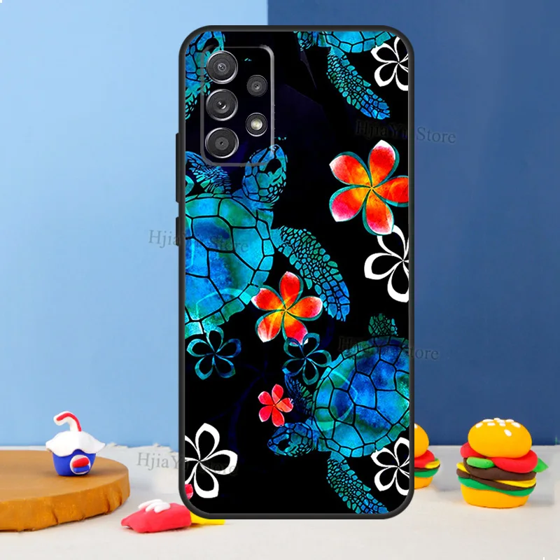 Sea Turtle Case For Samsung A54 A34 A14 A13 A23 A33 A53 A73 A51 A71 A72 A12 A22 A32 A42 A52 Back Cover image 2