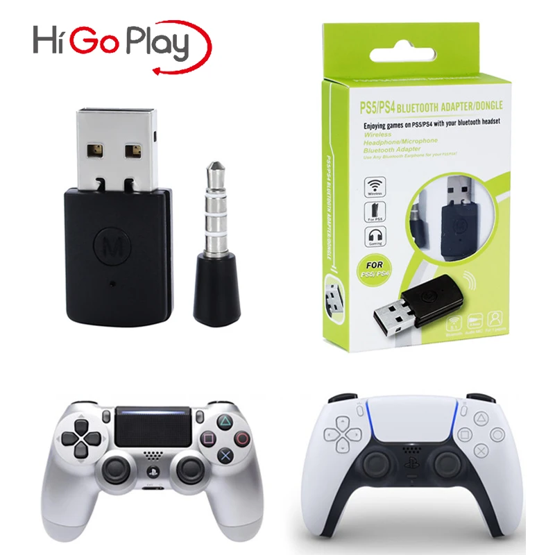 

USB Adapter Bluetooth-compatible Transmitter For PS5 Playstation 5 Bluetooth4.0 Headsets Receiver PS4 Headphone Dongle Gaming