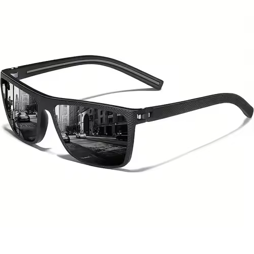 Square Polarized Sunglasses for Men and Women Lightweight Frame Sun Glasses - Image 9