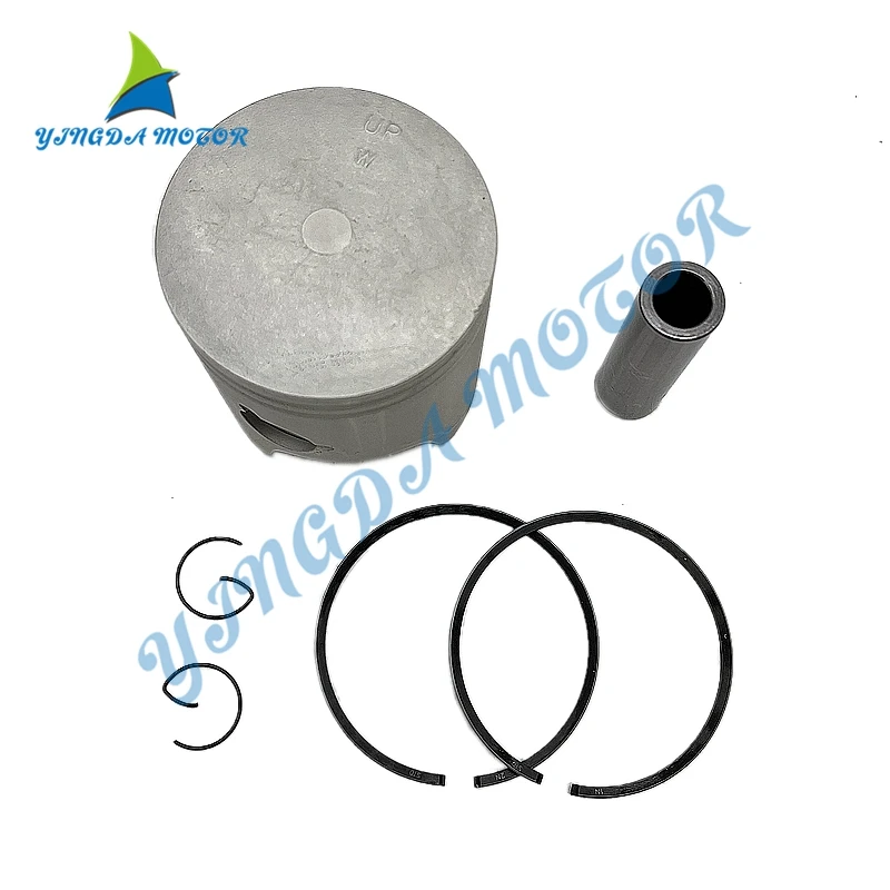 6H4-11631 6H4-11631-01 STD Piston Set with 2 Rings 67MM For Yamaha 3Cyl 40HP 50HP Outboard Engine
