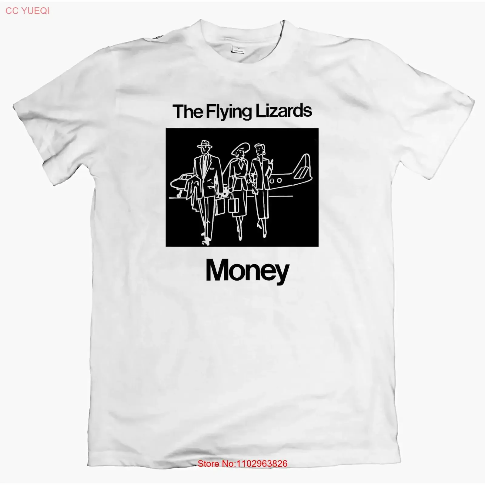 Camiseta 'Money' de FLYING LIZARDS, estilo vintage, unisex, con efecto lavado, para jardín, con diseño de pylon, bow wow, tuxedomoon, devo