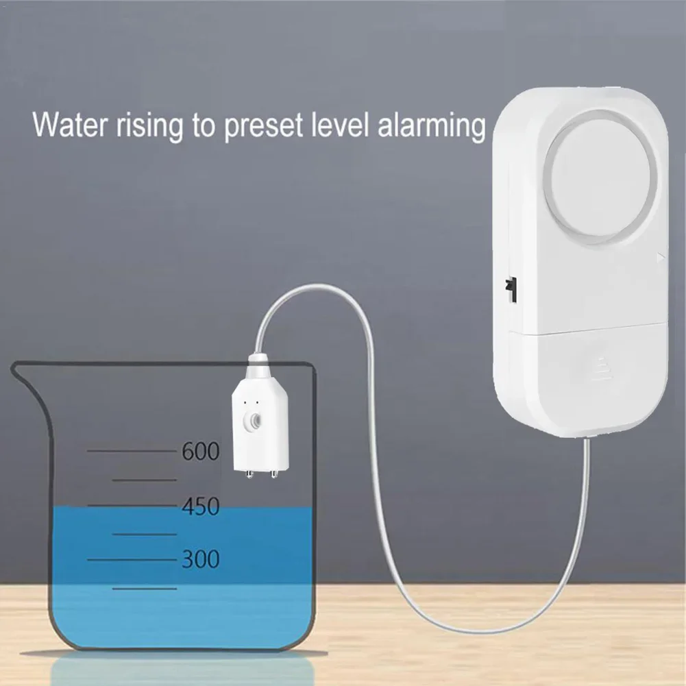 Water Alarm Water Leak Alarm 120db Three Level Alarm Volume Water Level Detection Overflow Alarm For Fish Tanks Swimming Pools