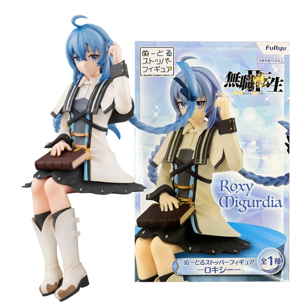Figurka Anime Mushoku Tensei Isekai Ittara Honki Dasu Roxy Migurdia 14 cm, Model Stopera do Nudli, Zabawka, Figurka Akcji