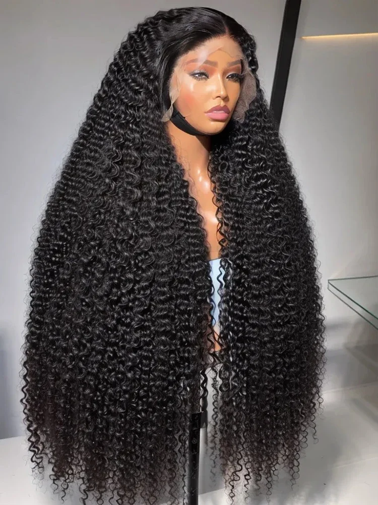 

30 40 Inch 250 Density HD Curly Wigs 13x4 Lace Frontal Human Hair Brazilian Water Deep Wave 13x6 Lace Frontal Wig For Women