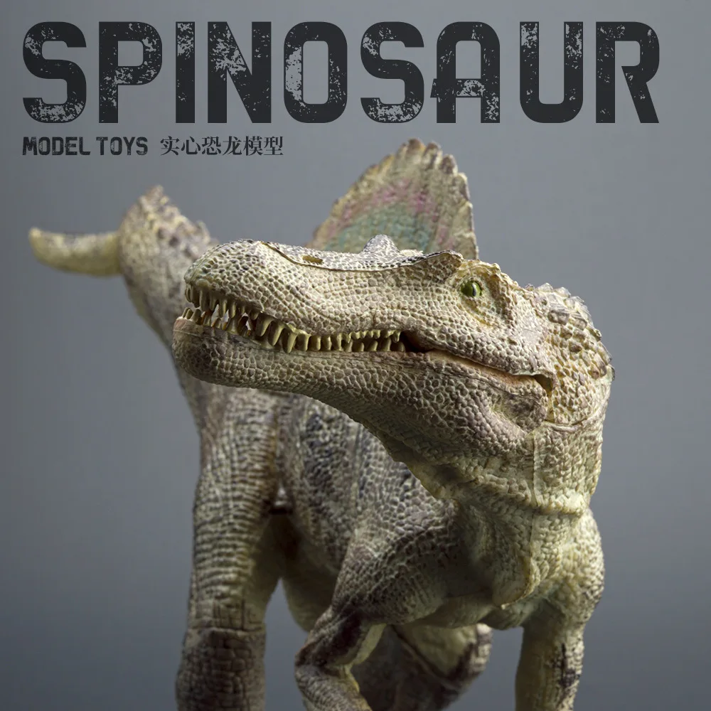 Spinosaurus Realistic Jurassic Dinosaur Model Solid Hard Rubber Simulation Toy For Adult Dinosaur Collectors Home Display Decor view 5
