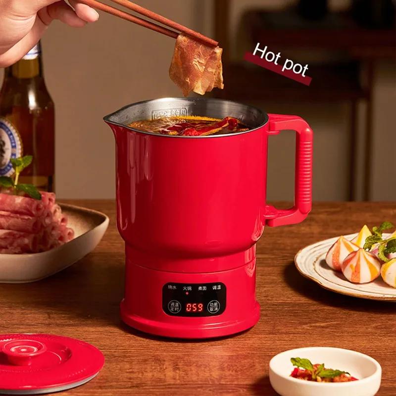 

3 IN 1 Multifunctional Electric Cooker Portable Small Electric Kettle 800mlLED Smart Digital Display Travel Noodle Pot Hot Pot