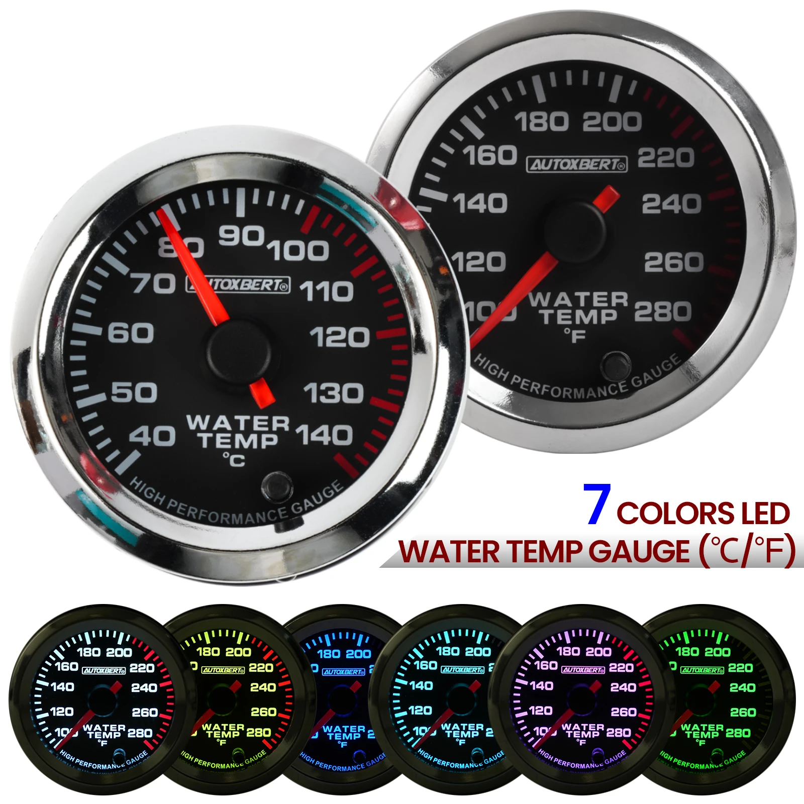 Water Temperature Gauge Temp Meter 52mm 2