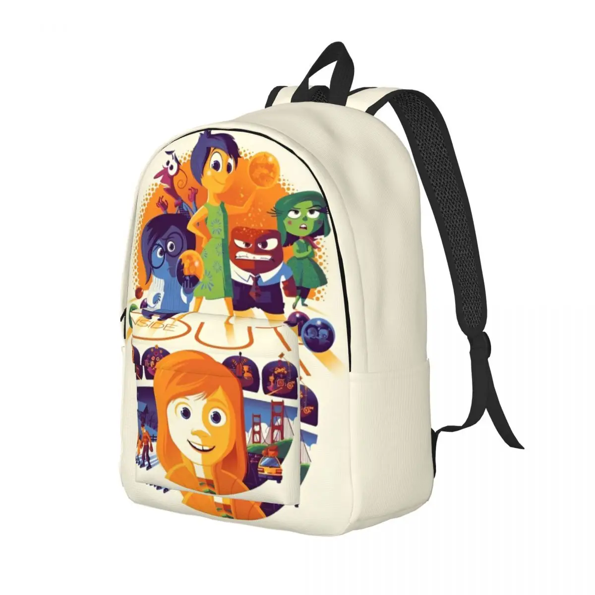 Inside Out Backpack for Preschool Kindergarten School Student Cartoon Movie Bookbag Boy Girl Kids Daypack Travel