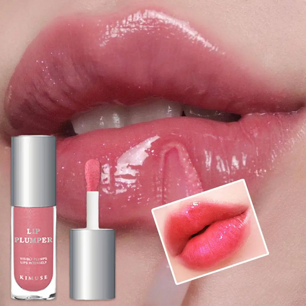 1pcs Instant Volume Lip Plumper Oil Dark Lip Removal Balm Plumping Moisturizing Reduce Lip Fine Line Lipstick Lip Gloss Care