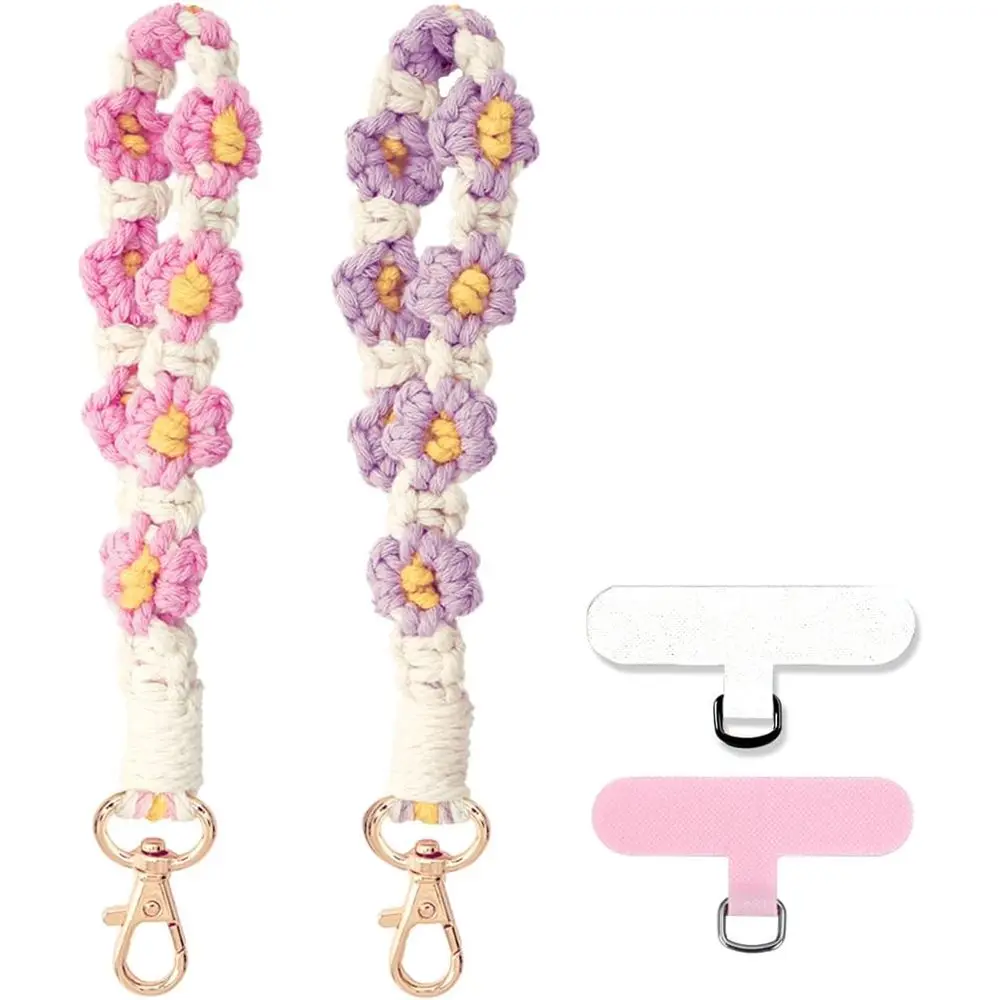 

Bohemian Style Wrist Strap, Cellular Phone Lanyard with Security Tab, Keychain Wristlet Pendant, Anti-Theft Chain