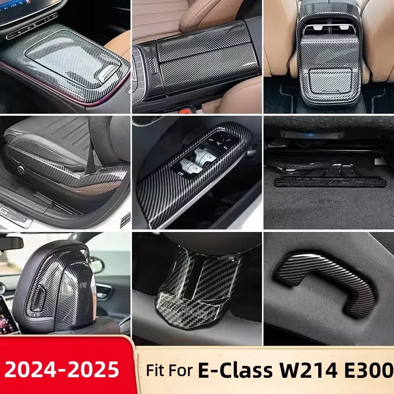 Handle Clasing Bowl Door Rearview Mirror Rear Window Scoop Louver Cover Trim Fit For Mercedes Benz E-Class W214 E300 2024 2025