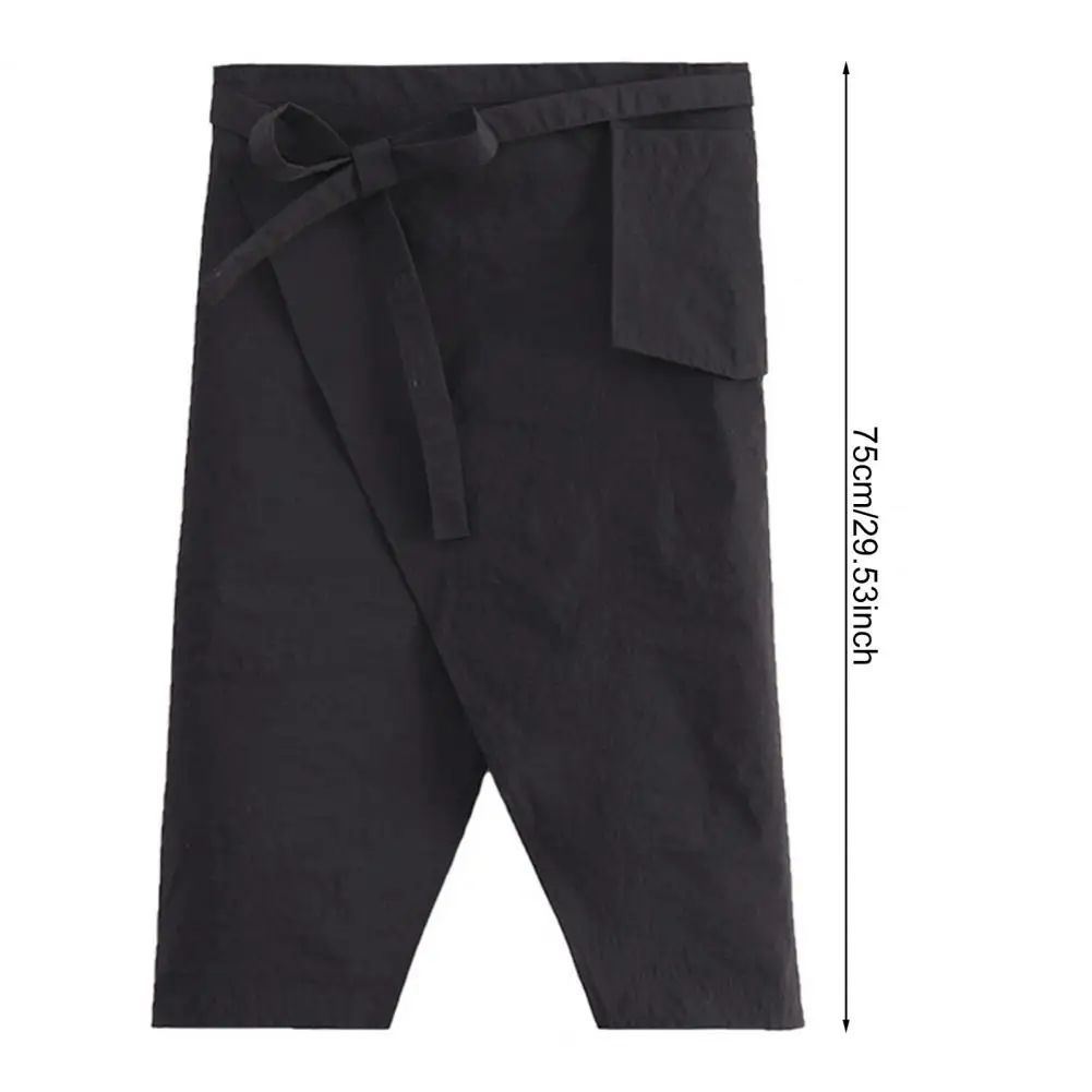 1 قطعة مريلة الشيف بالجملة نصف الجسم مطعم المطبخ العمل المئزر نصف قطع النادل الشيف نصف المئزر الأسود #6