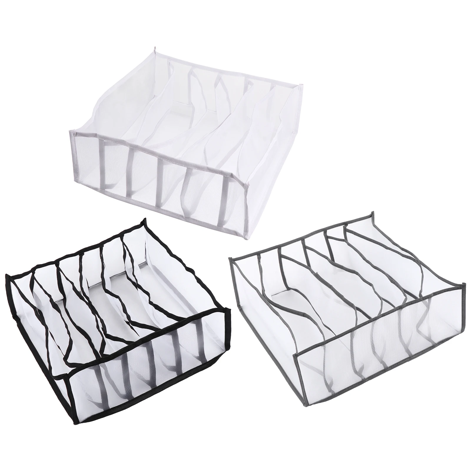 

3 Pcs Storage Boxes Cases Underwear Closet ganizers ganizer Clothes Packing Socks Panties Neatly Home Closet Bedroom