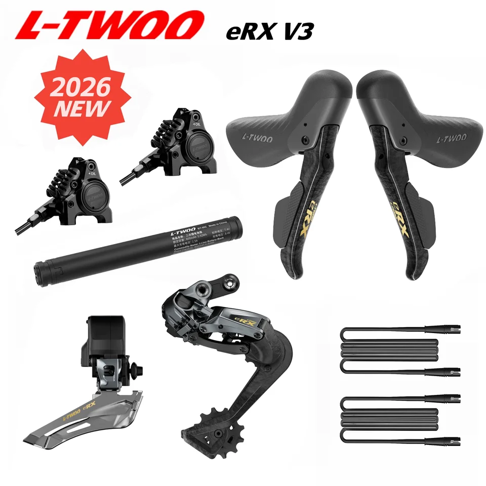 2026年新型LTWOO V3 eRX 2x12s / 2x11s 電子グループセット、ロード用