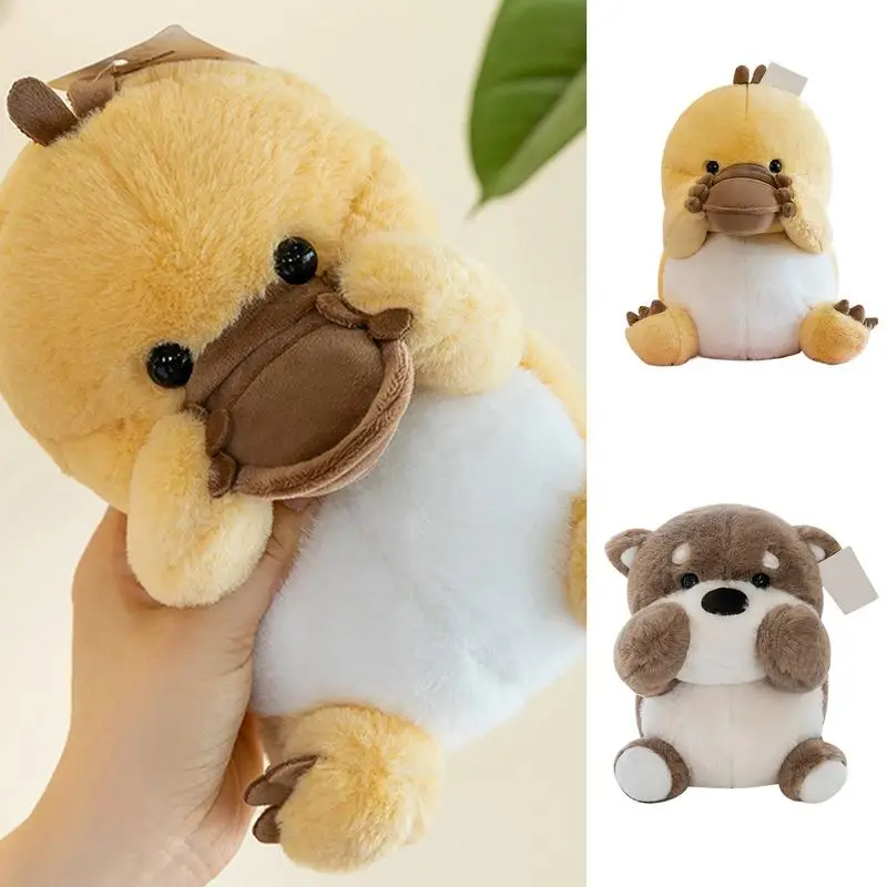 Stuffed Plush Toy Cute Platypus Lutra Plush Toys Pillow Doll 24Cm/9.44Inch Soft Plush Stuffed Animals Cartoon Stuffed Toy For