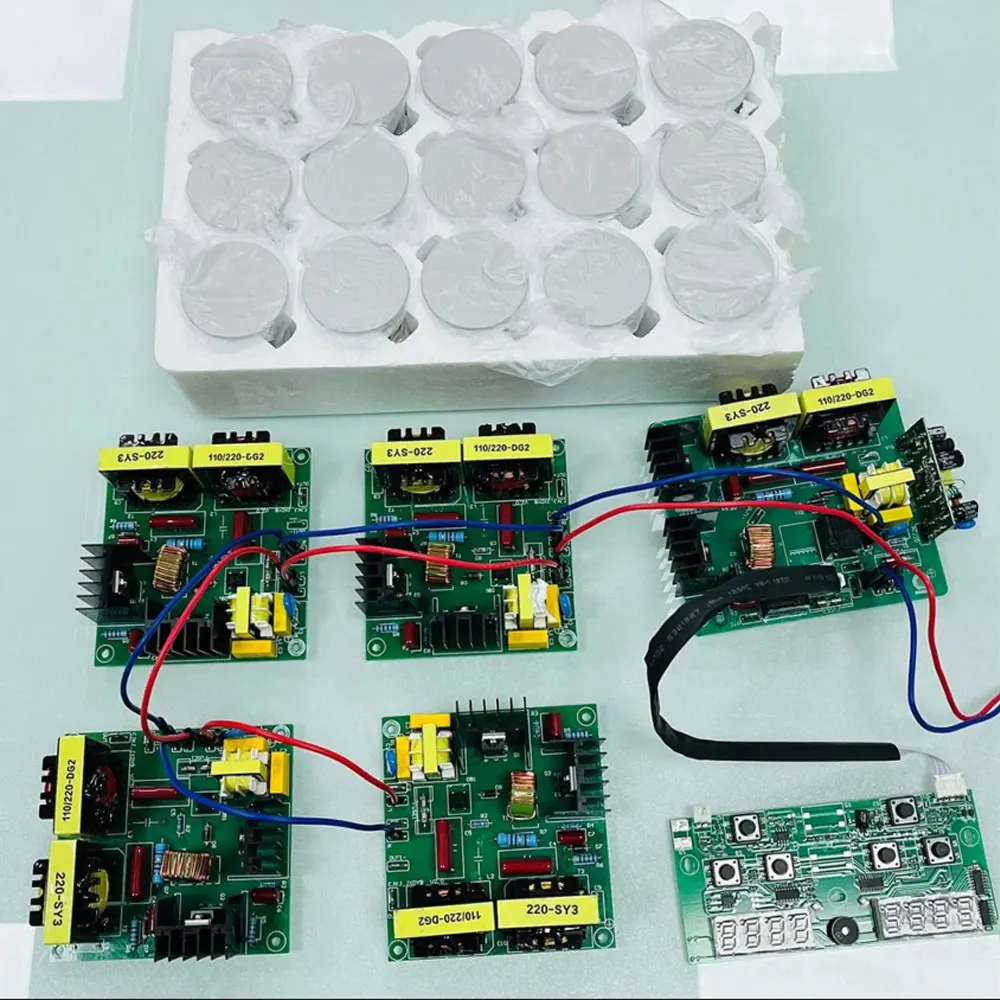 Ultrasonic Cleaner PCB Driver Boards Circuit Board Kit With 40KHz Ultrasounic Transducer