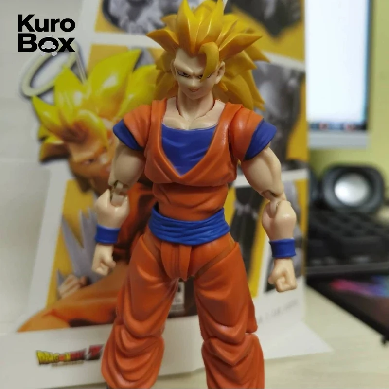 

HOT Dragon Ball Z SHF Son Goku SSJ3 Action Figure Super Saiyan 3 Movable Joint Anime Model Collectible Ornament Gift for Fans