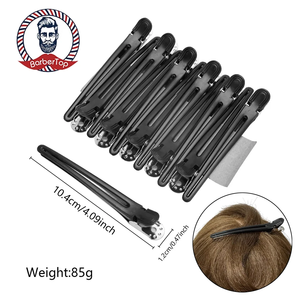 12pcs Hair Care Clips Plastic No trace Hairdressing Clip Clamps Barber Hair Cut Use Styling Tools Hairpin Hair Accessories