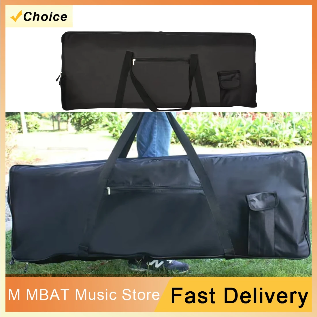 

M MBAT 76 Key Electronic Organ Bag Universal Waterproof Oxford Fabric Bag Thickened Electronic Piano Cover Case Instrument Parts