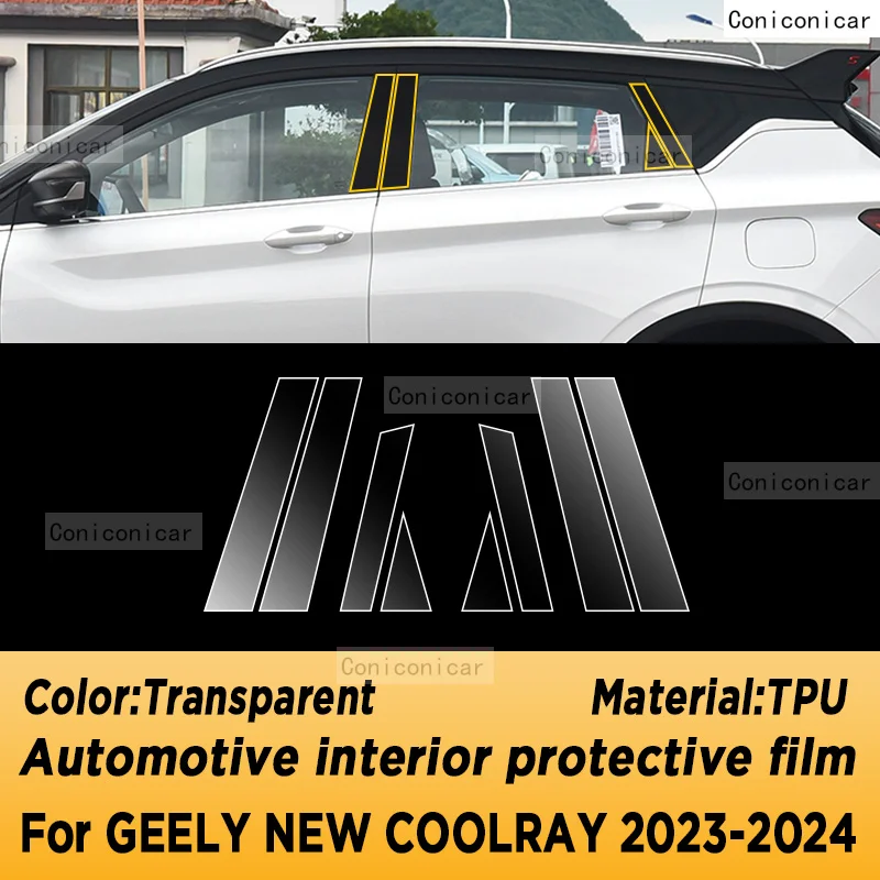 Per GEELY NEW COOLRAY 2023 2024 pellicola protettiva per schermo interno automobilistico TPU Anti-graffio pannello cambio navigazione cruscotto