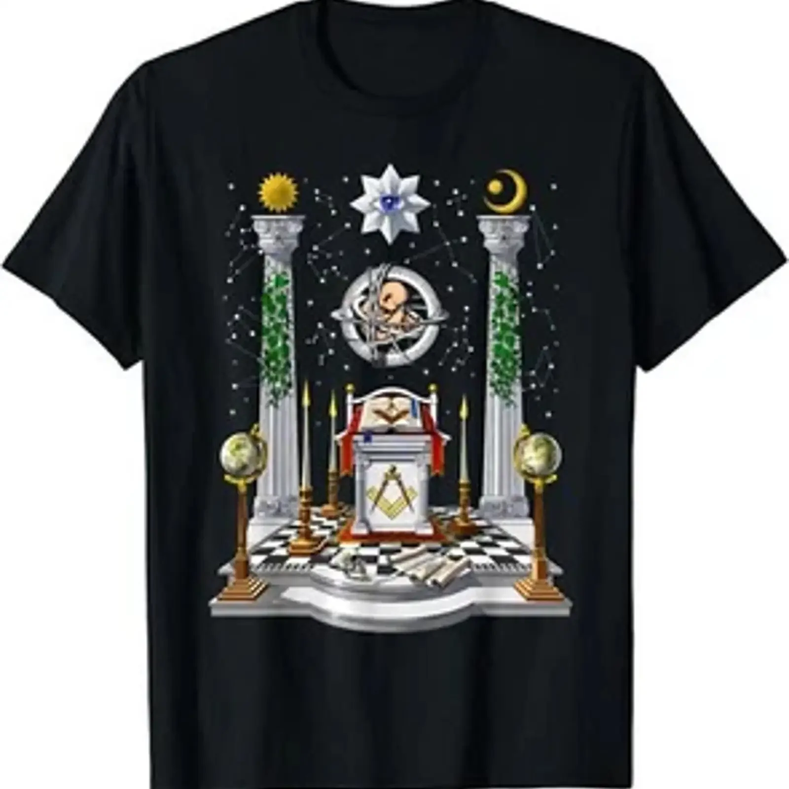 NEW LIMITED Masonic Lodge Freemason Compass Freemasonry T Shirt S 5XL vintage Washed designer clothes Casual Unisex Slightly
