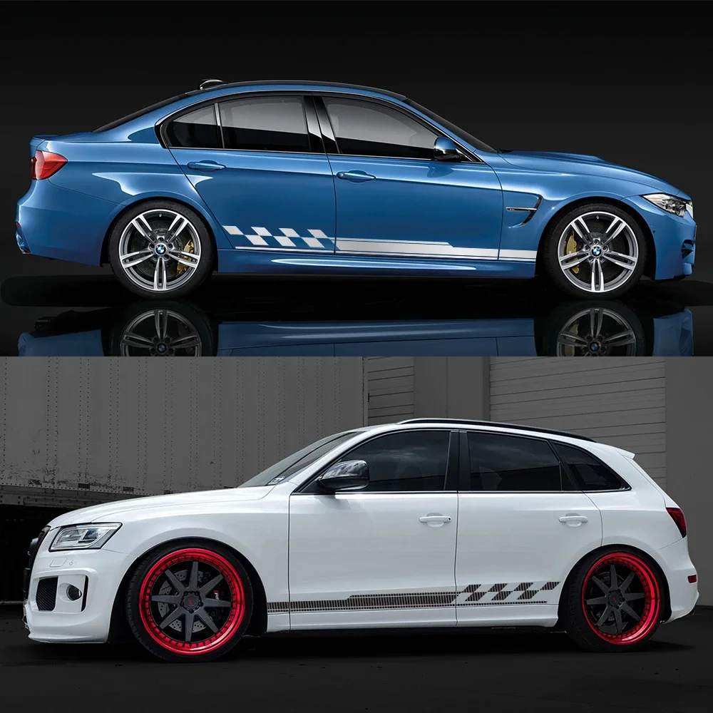 

Car Door Side Sticker Racing Sport Styling Decor Decal Universal For Audi BMW Renault Volkswagen Peugeot Tesla BYD Ford Honda