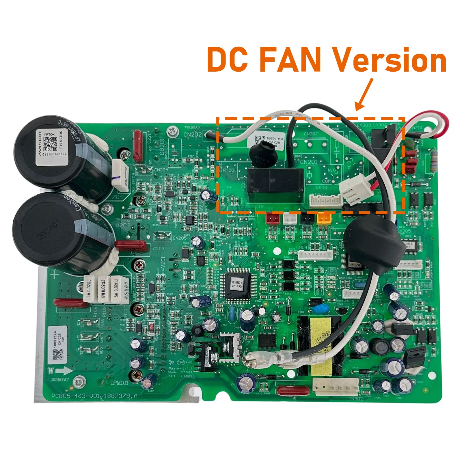 PCB05-463-V01 / 1887379.A Air Conditioner Outdoor Unit Inverter Drive Control Board (DC FAN) for Whirlpool SPIW