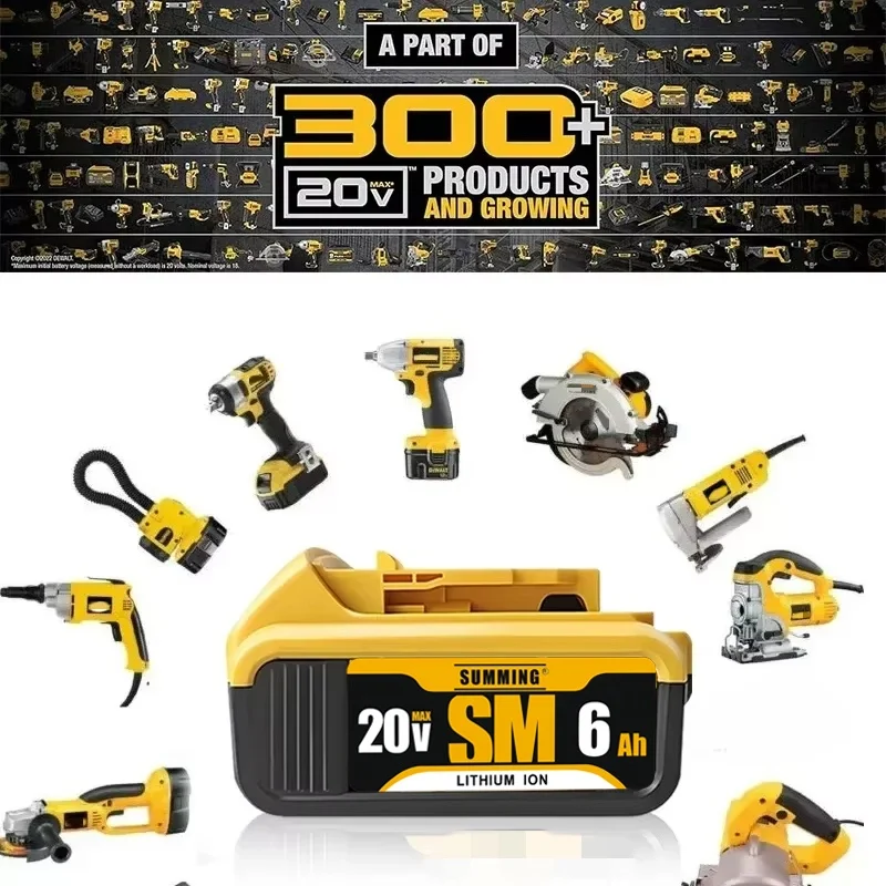 100% originální baterie 18V 5Ah 6Ah kompatibilní s elektrickým nářadím DeWalt DCF887 DCG405 DCD791 DCF922 20V lithiová baterie náhradní💎 - náhled 5