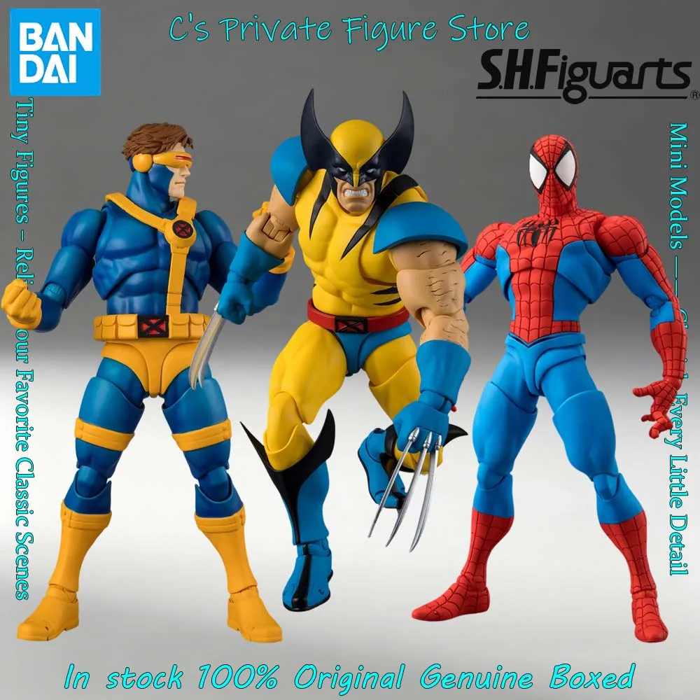 Heißer Verkauf Auf Lager Bandia SHFiguarts MARVEL GAMERVERSE Wolverine Spider-Man Cyclops Figur Anime Action-Modell Geschenk