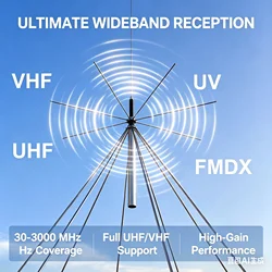 discone antenna 25MHz-1300MHz VHF UHF Super Discone Base Antenna Wideband  antenna