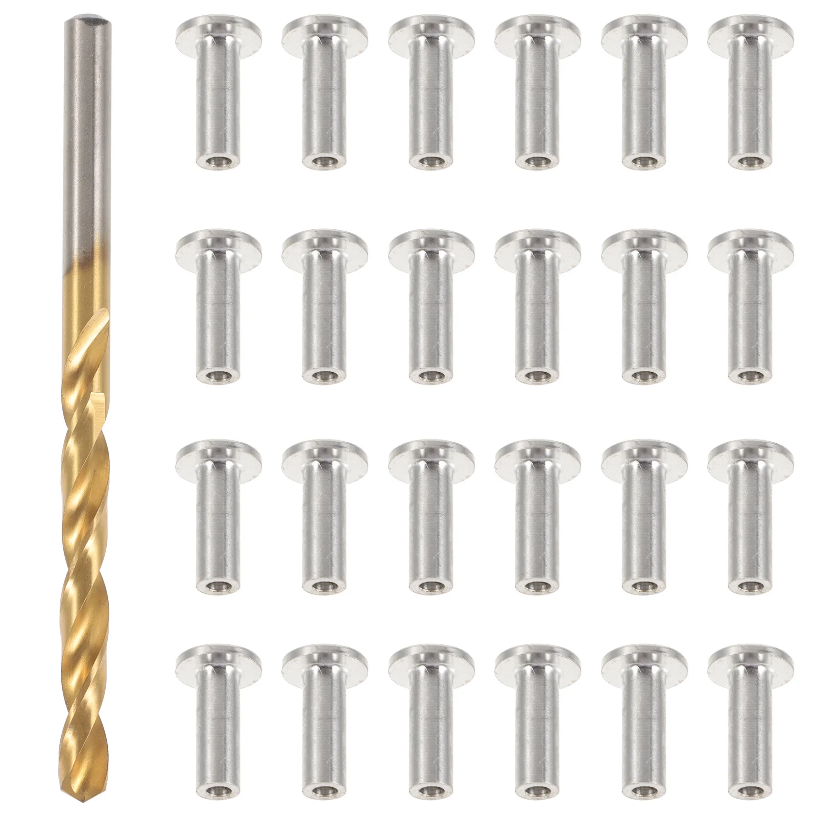 1 Set Cable Railing Protector Kit Stainless Steel Sleeves For 1/8 Inch Wire Rope Deck Balustrade Fixing Wood Posts Fence Boards