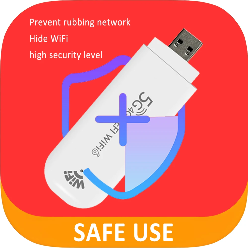 TIANJIE Wi-Fi 6 Router Global 4G LTE USB Modem With WiFi Hotspot Portable Router for Travel/Home 300Mbps Compact MIMO Network