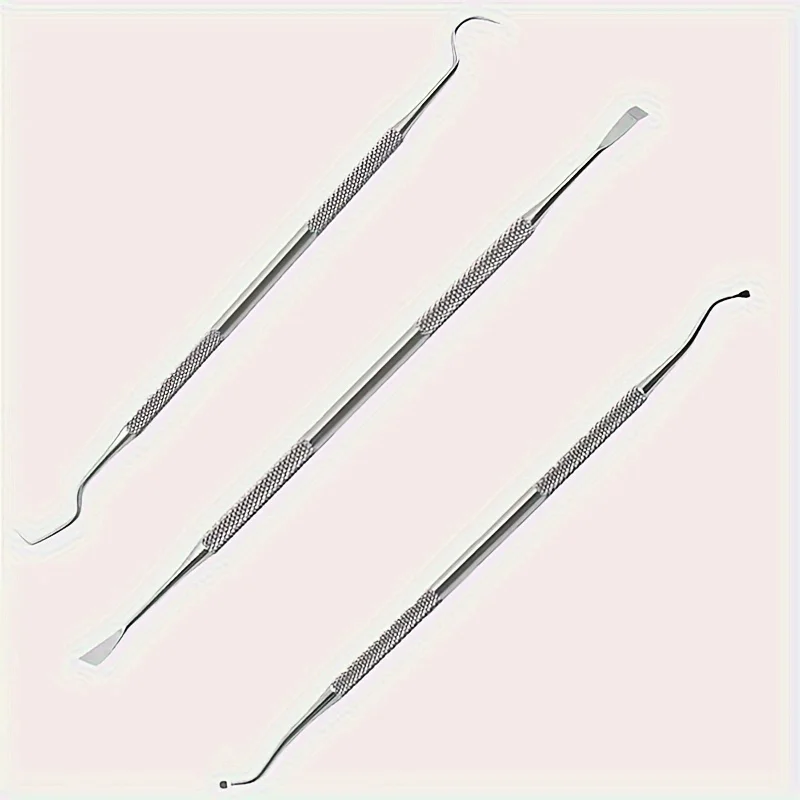 3 pcs/set of pet dental hygiene kit, dog plaque removal tool, stainless steel dental calculus remover, cat dental cleaning kit