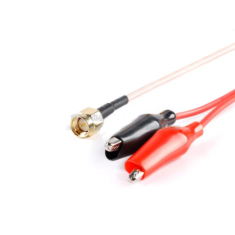 Frequency shot SMA turn crocodile clip connection line /SMA male head turn crocodile clip test line RG316 line length 50CM