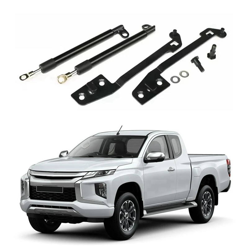 3Set Car Rear Tailgate Slow Down Support Rod Lift Strut Bar Gas Shock Damper For Mitsubishi TRITON L200 2015-2022