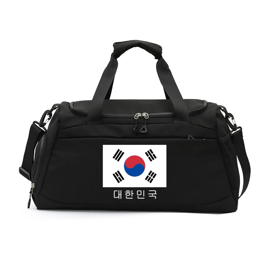 

Gym Bag Tactical Travel Duffel Bag Men Women Fitness Training Bag Korea Flag Printed Basketball Weekender Bag Workout Deployment