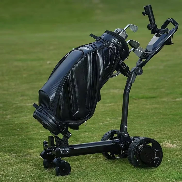 

6Wheel Remote Control Electric Golf Trolley,24V/36VDual Battery Option,Foldable Design,Quiet Brushless Motor,Golf Cart for Green