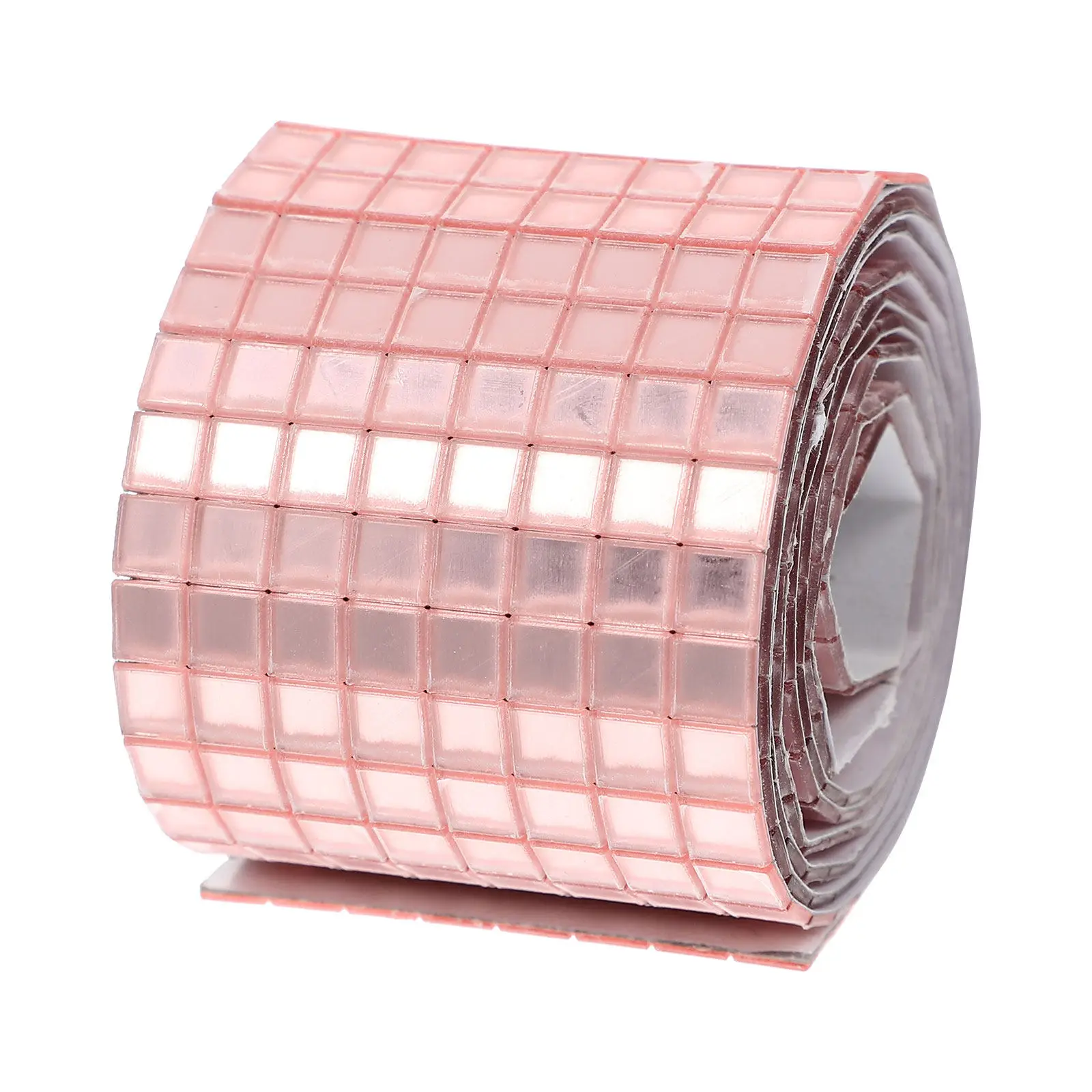 Self-Adhesive Square Mirror Mosaic Sticker Roll Acrylic Waterproof Wall Decal for Smooth Surfaces Glass Metal Window DIY Craft