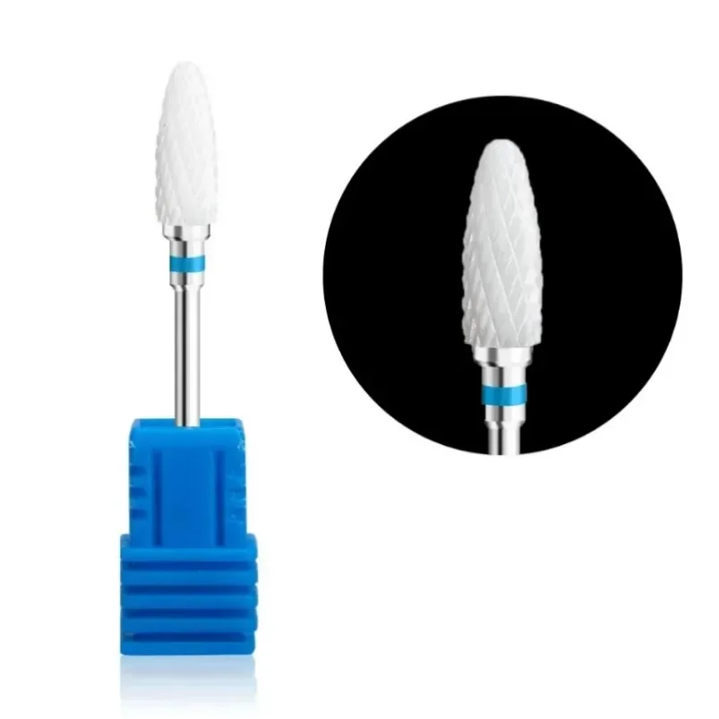 1pc punte per trapano per unghie in carburo ceramico affilato ruota fresa per fresa per Manicure strumenti per Pedicure elettrici accessori per trapano per unghie