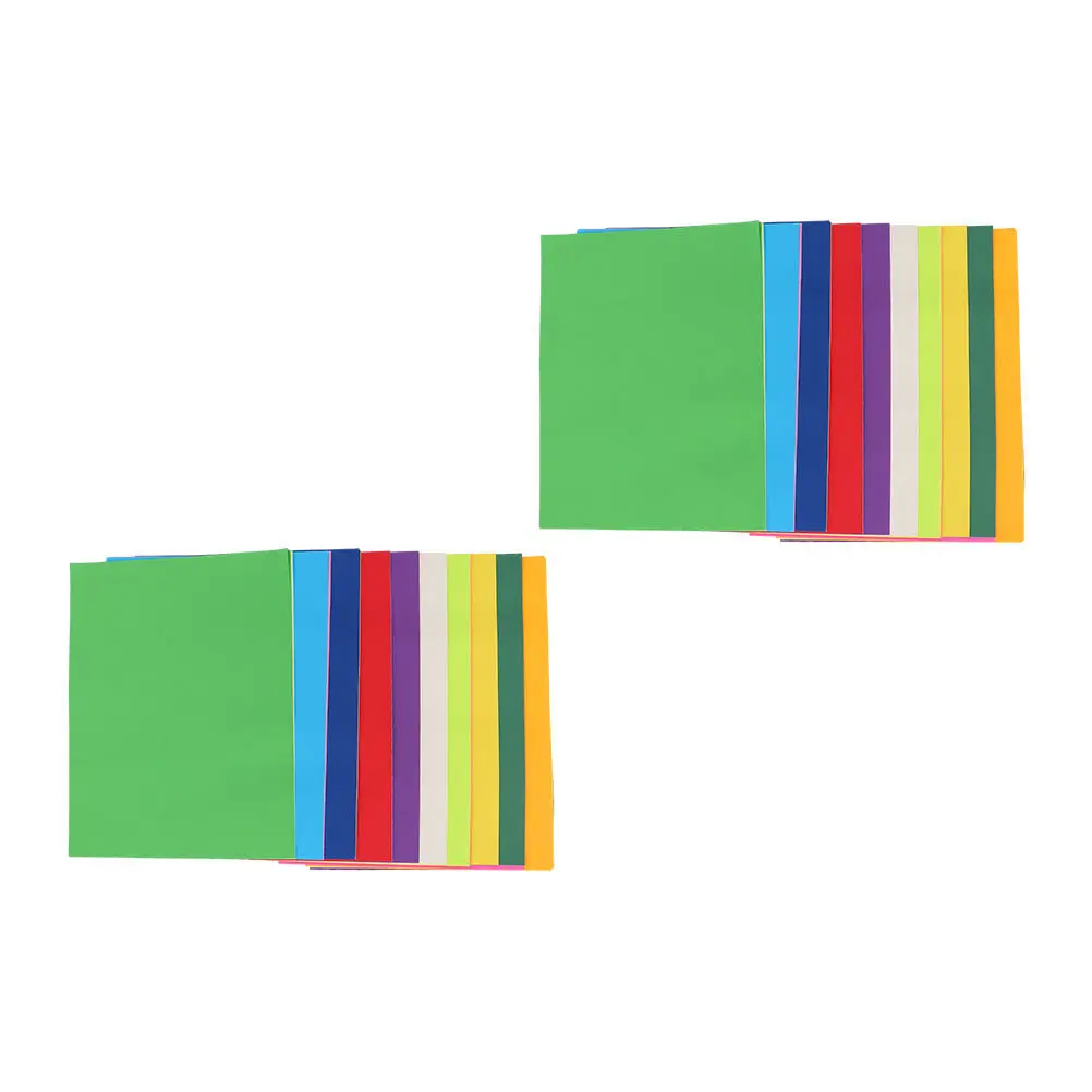 Papel plegable Diy para niños, Material artesanal cuadrado de Color brillante para manualidades, papel plegable, actividad artística para el hogar, 2 uds.