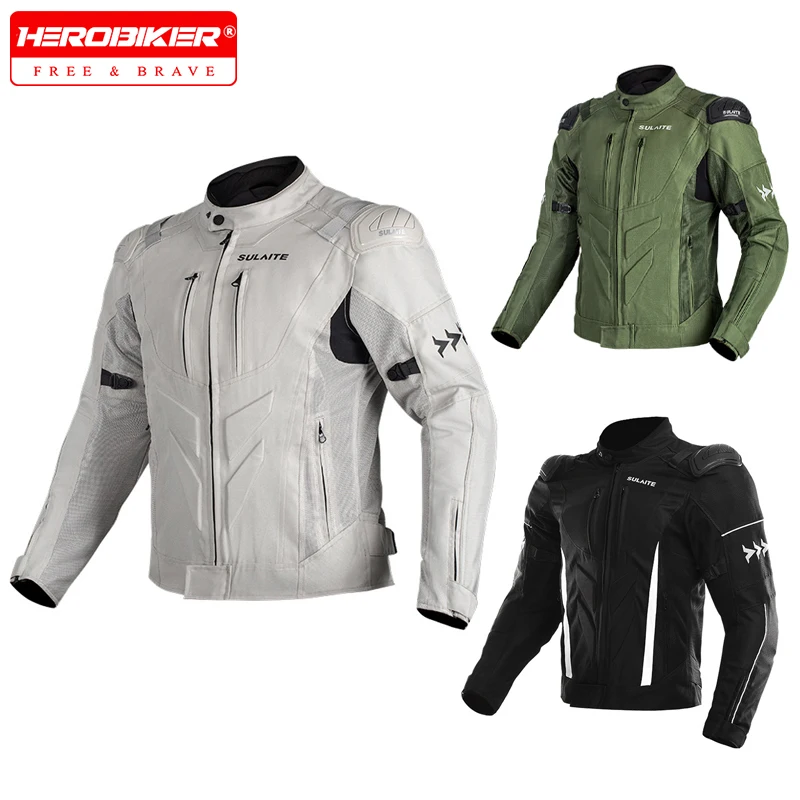 

Summer Mesh Mesh Motorcycle Jacket Road Racing Clothing Riding Jacket Built In CE Protective Gear Breathable Moto Equipment