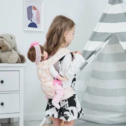 Portable Bag for Kids Baby Doll Carrier Cute Backpack  Toys    Front Storage    Accessories