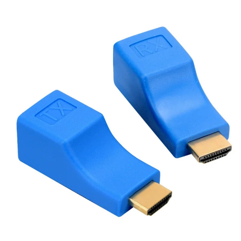 

2PC RJ45 4K HDMI-compatible Extender Extension Up to 30m Over CAT5e Cat6 Network Ethernet LAN for HDMI HDPC DVD PS3 STB