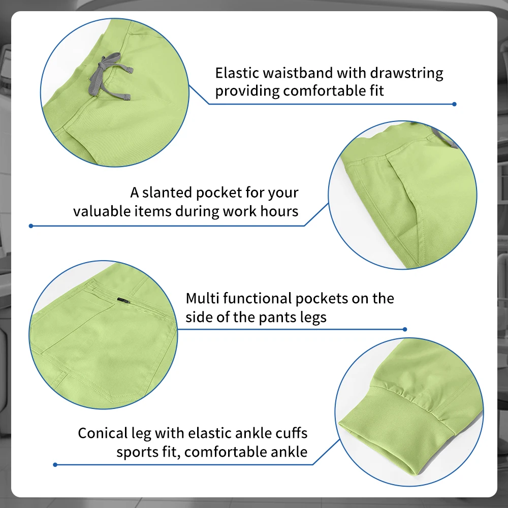 Uniforme d'infirmière de pharmacie, hauts à col en v, pantalons de jogging, ensemble de gommage, vêtements de travail chirurgicaux, combinaison d'allaitement pour dentiste, tenue de médecin d'hôpital, nouvelle collection 2025
